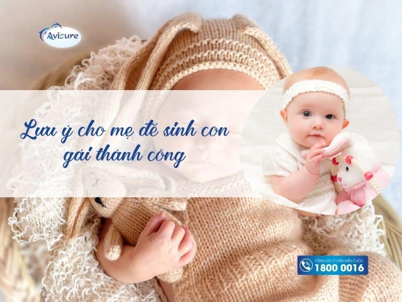 Lưu ý cho mẹ để sinh con gái thành công
